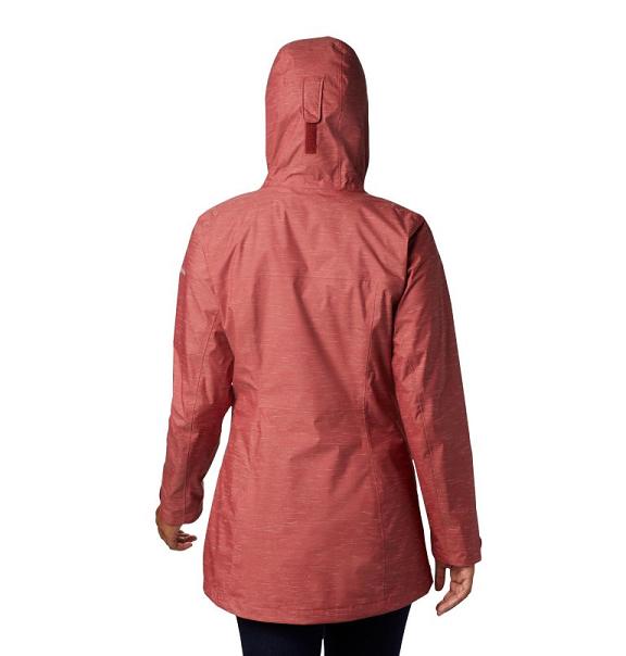 Columbia Splash A Lot Rain Jacket Red For Women's NZ50421 New Zealand